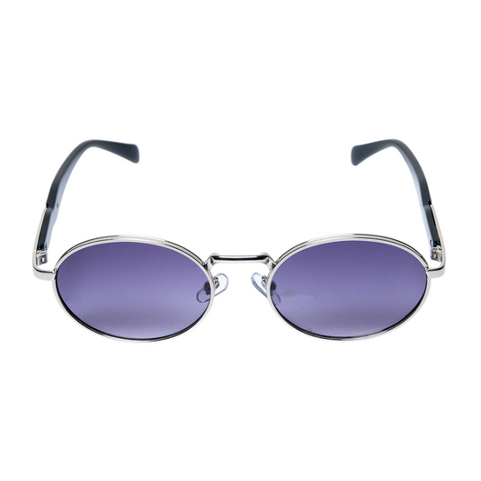 Chokore Pure Shield Round Frame Sunglasses (Blue)