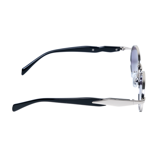 Chokore Pure Shield Round Frame Sunglasses (Blue)