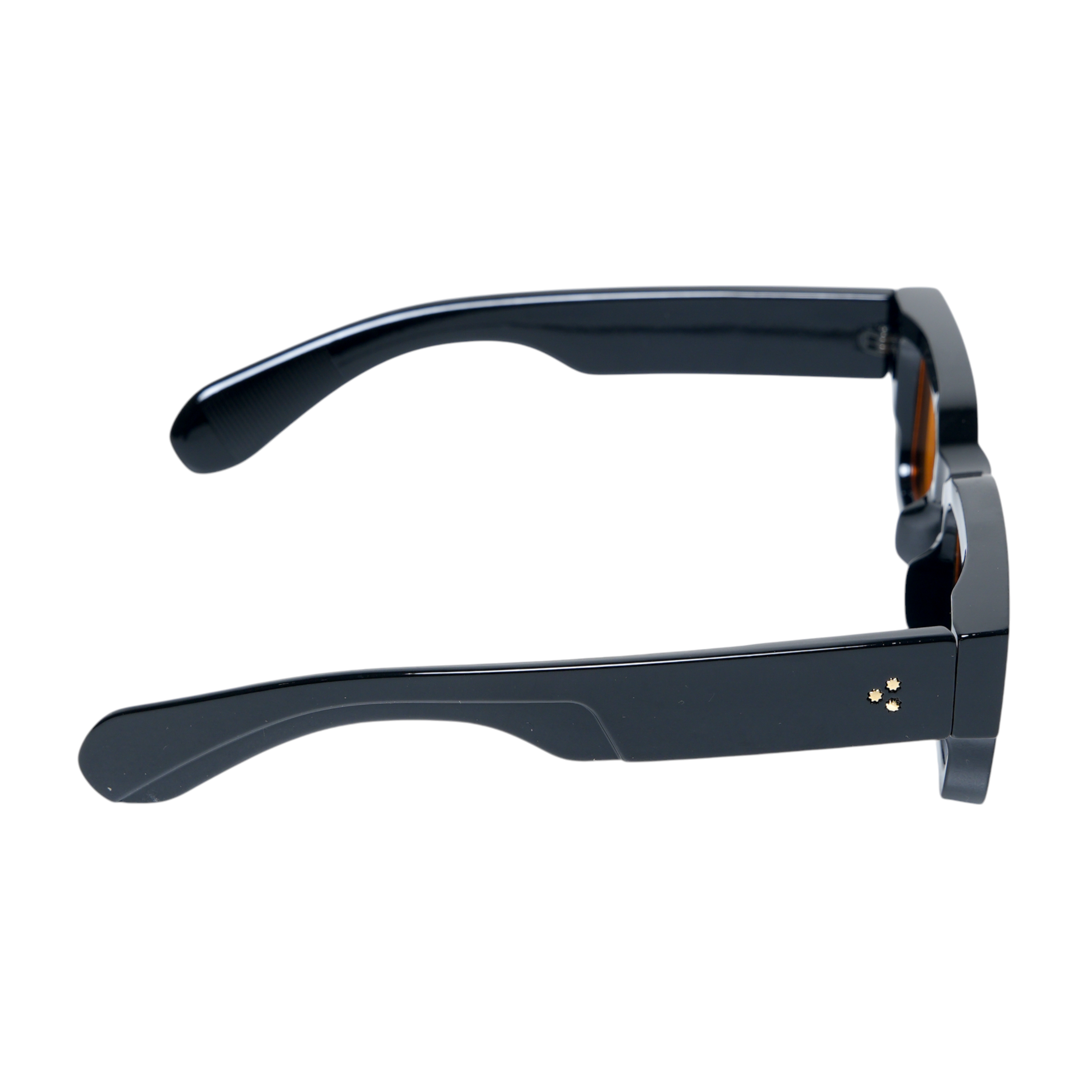 chokore Chokore Classic Rectangular Fit UV Sunglasses (Black& Orange)