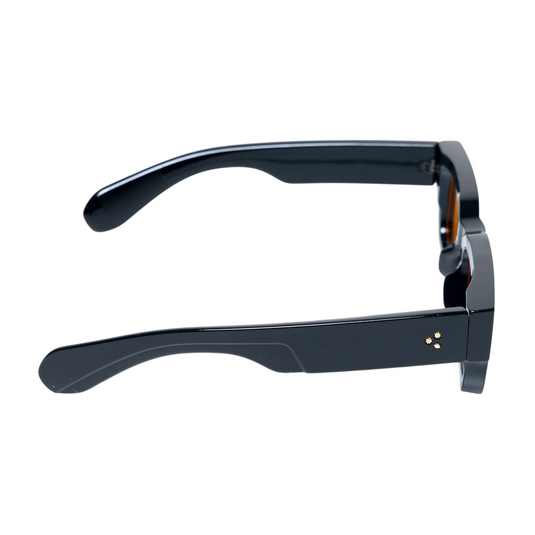 Chokore Chokore Classic Rectangular Fit UV Sunglasses (Black& Orange) 
