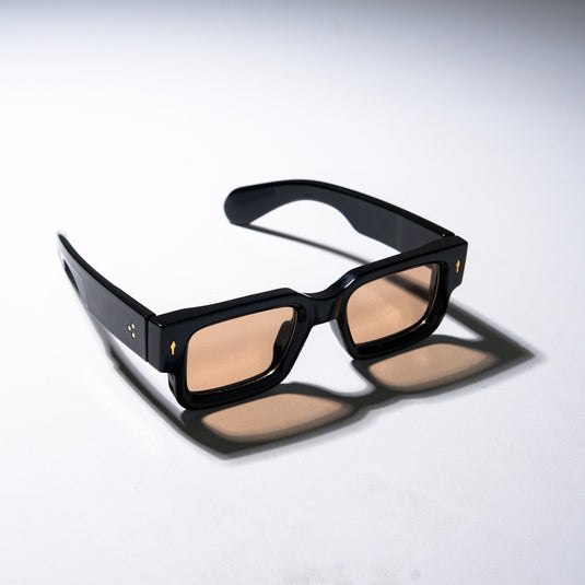 Chokore Classic Rectangular Fit UV Sunglasses (Black& Brown)