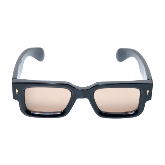 Chokore Classic Rectangular Fit UV Sunglasses (Black& Brown)