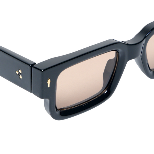 Chokore Classic Rectangular Fit UV Sunglasses (Black& Brown)