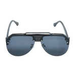 Chokore Chokore Square Sunglasses with Metal Temple (Black) Chokore Half-frame Gradient Aviators Sunglasses (Black)