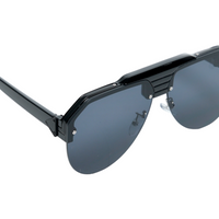Chokore Chokore Half-frame Gradient Aviators Sunglasses (Black)