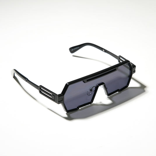 Chokore Trendy Steampunk Metal Sunglasses (Black)