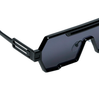 Chokore Chokore Trendy Steampunk Metal Sunglasses (Black)