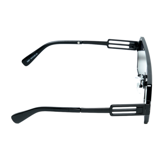 Chokore Trendy Steampunk Metal Sunglasses (Black)