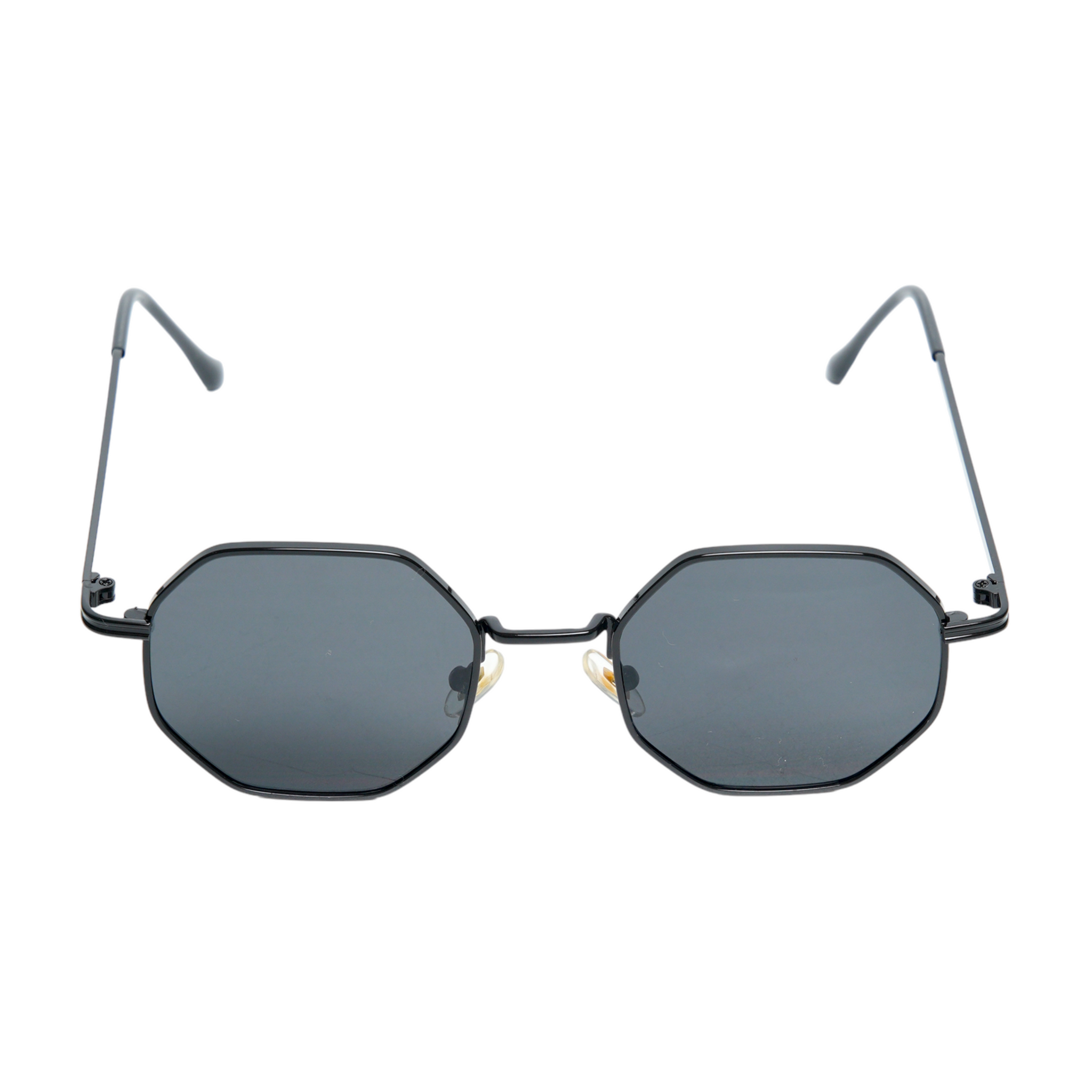 Chokore Octagon-shaped Metal Sunglasses (Black)