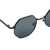 Chokore Chokore Octagon-shaped Metal Sunglasses (Black)