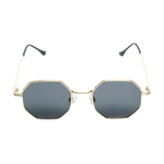 Chokore Chokore Oversized Stripes Square Sunglasses (Brown) Chokore Octagon-shaped Metal Sunglasses (Gold & Gray)