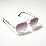 Chokore Chokore Aviator Sunglasses (Black & Gold) Chokore Double Bridge Aviator Sunglasses with Stylish Temple (Purple)