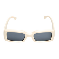 Chokore Chokore Retro Rectangular Sunglasses (Off-White)
