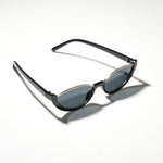Chokore Chokore Retro Cat-Eye Sunglasses with UV 400 Protection (Black) Chokore Half-frame Cat-eye Sunglasses (Black)