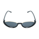 Chokore Chokore Purrfect Cat Eye Sunglasses with UV 400 Protection (Black & White) Chokore Half-frame Cat-eye Sunglasses (Black)