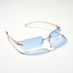 Chokore  Chokore Rimless Wrap-around Sunglasses (Blue)