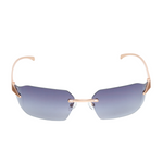 Chokore Chokore Octagon-shaped Metal Sunglasses (Gold & Brown) Chokore Rimless Wrap-around Sunglasses (Gray)