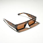 Chokore  Chokore Vintage Rectangular Sunglasses (Brown)