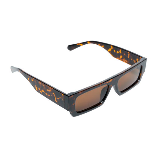 Chokore Vintage Rectangular Sunglasses (Brown)