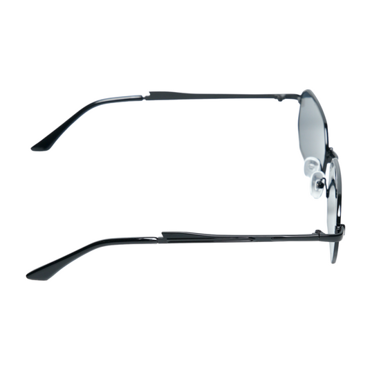 Chokore Rectangular Edgy Sunglasses (Black)