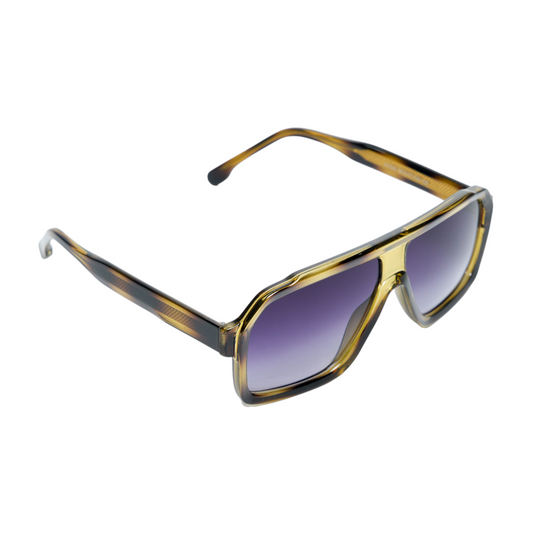 Chokore Oversized Square Sunglasses with UV400 Protection (Green & Black)