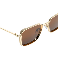 Chokore Chokore Double Beam Designer Metal Sunglasses (Brown)