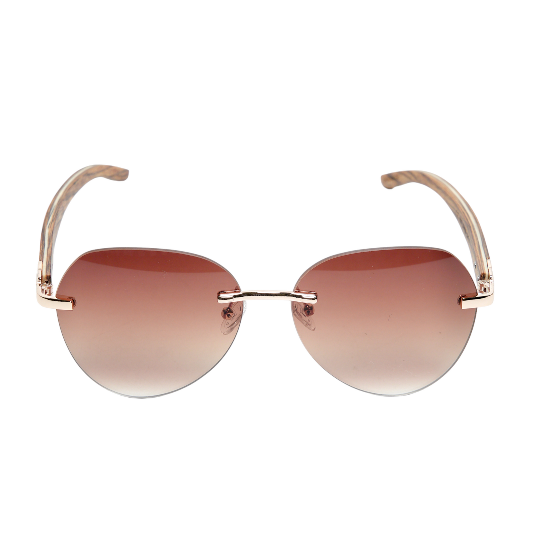 Rimless Sunglasses Oversized Brown Sunglasses Chokore Rimless
