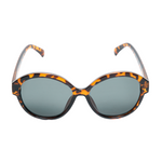 Chokore  Chokore Oversized Round Leopard Print Sunglasses (Gray)