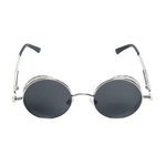 Chokore Chokore Square Clear Glasses (Leopard) Chokore Retro Polarized Round Sunglasses (Black & Silver)