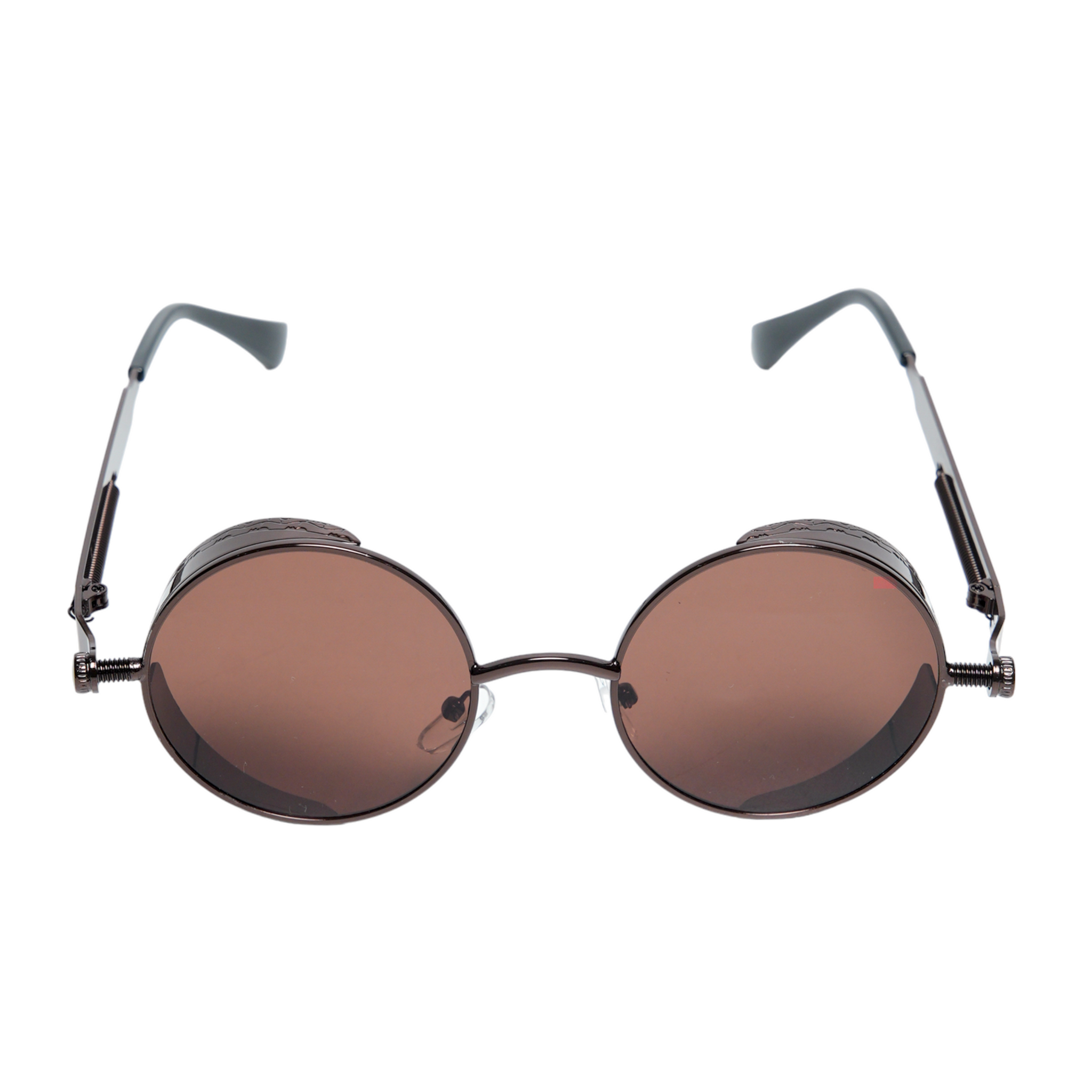 Chokore Retro Polarized Round Sunglasses (Brown)