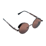 Chokore Chokore Retro Polarized Round Sunglasses (Brown) 