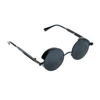 Chokore Chokore Retro Polarized Round Sunglasses (Black)