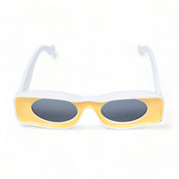 Chokore Chokore Trendy Oval Sunglasses with UV 400 Protection (Yellow)