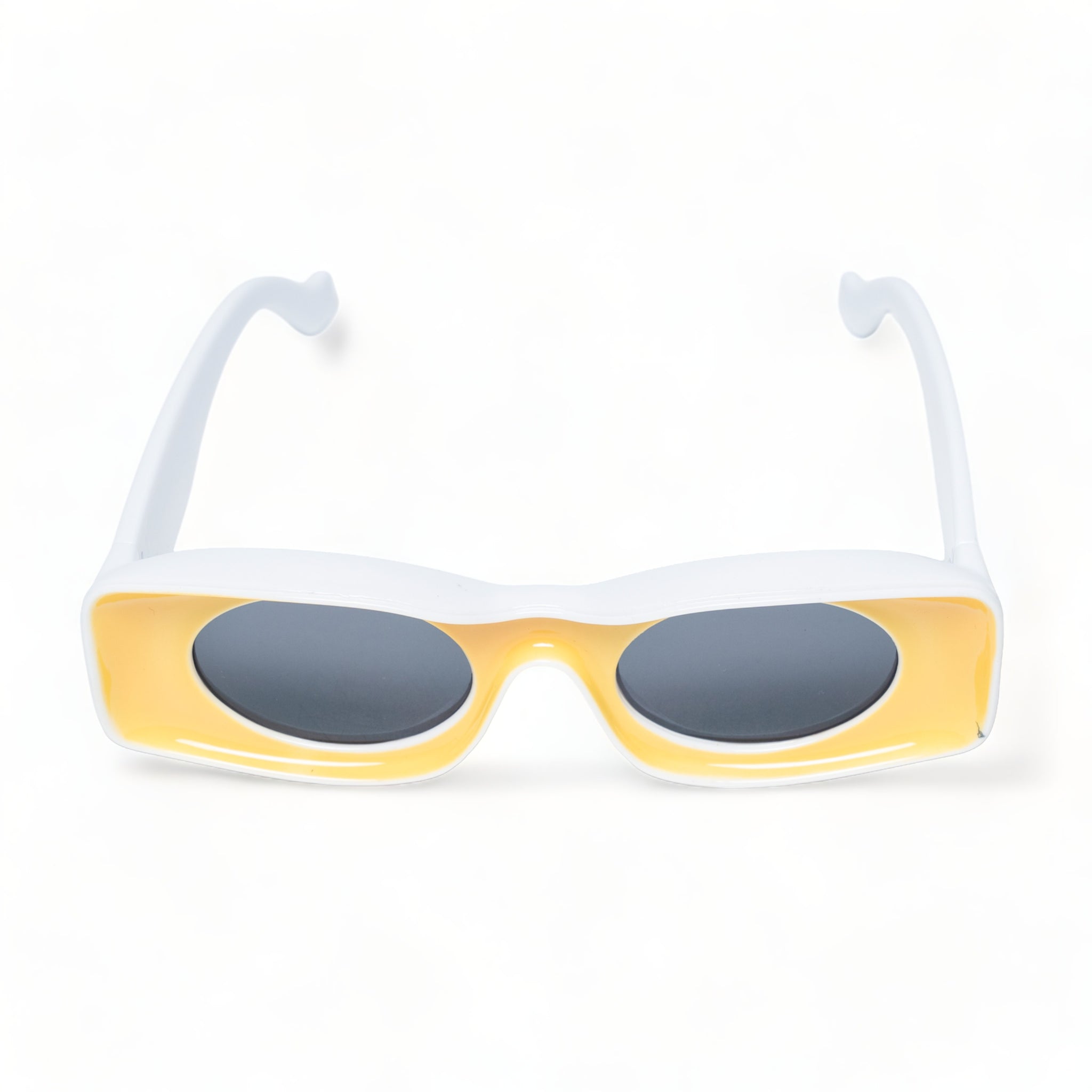 Chokore Trendy Oval Sunglasses with UV 400 Protection (Yellow)
