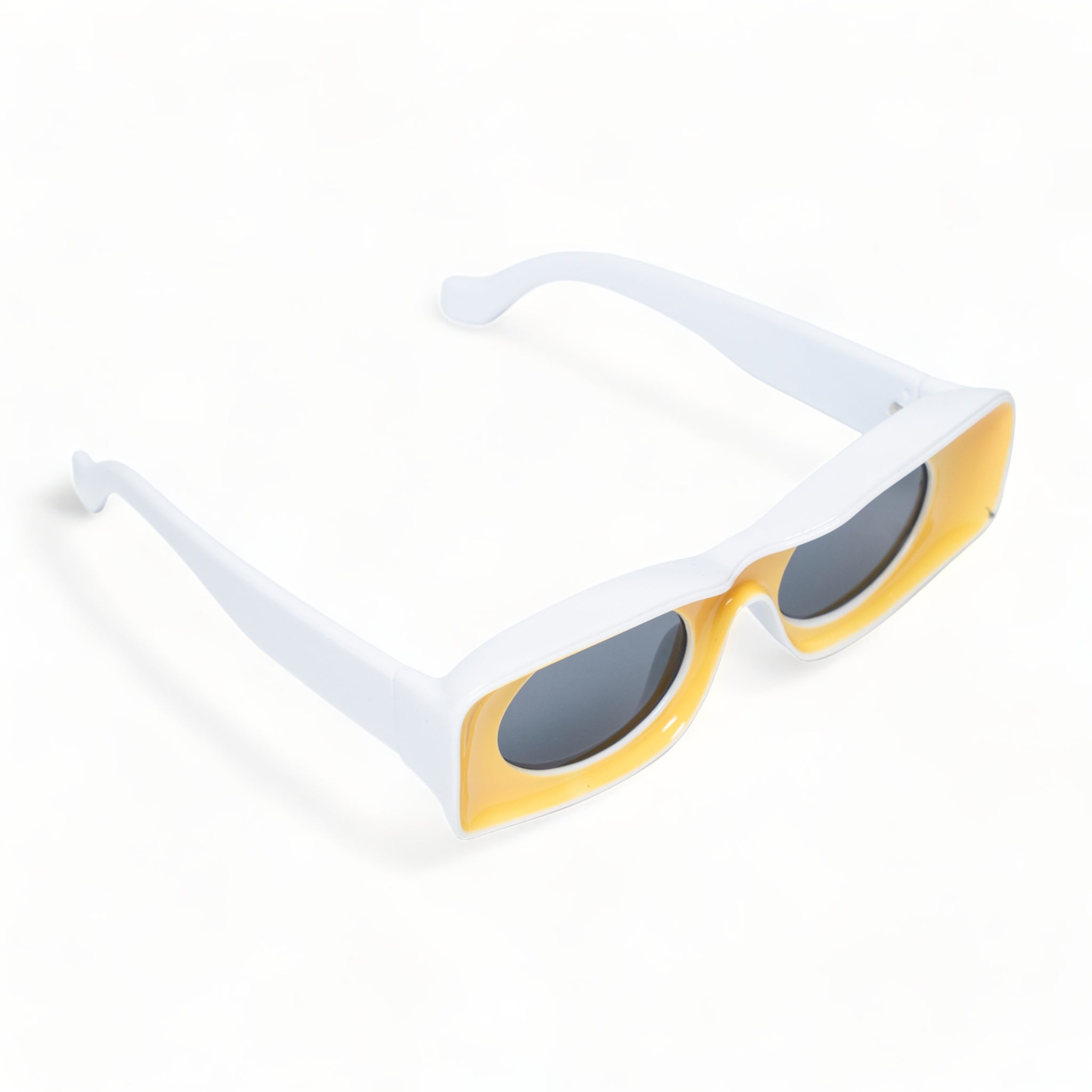 Chokore Trendy Oval Sunglasses with UV 400 Protection (Yellow)