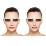 Chokore  Chokore Rectangular Sunglasses with UV 400 Protection (Green)