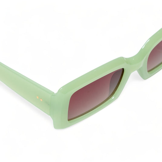 Chokore Rectangular Sunglasses with UV 400 Protection (Green)