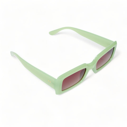 Chokore Rectangular Sunglasses with UV 400 Protection (Green)