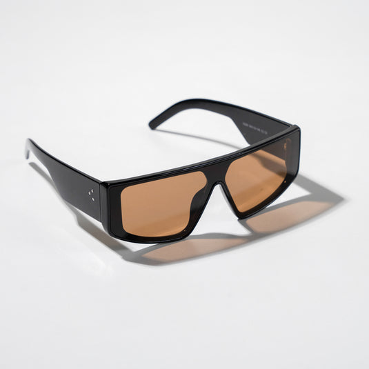 Chokore Oversized Rectangular Sunglasses (Black)