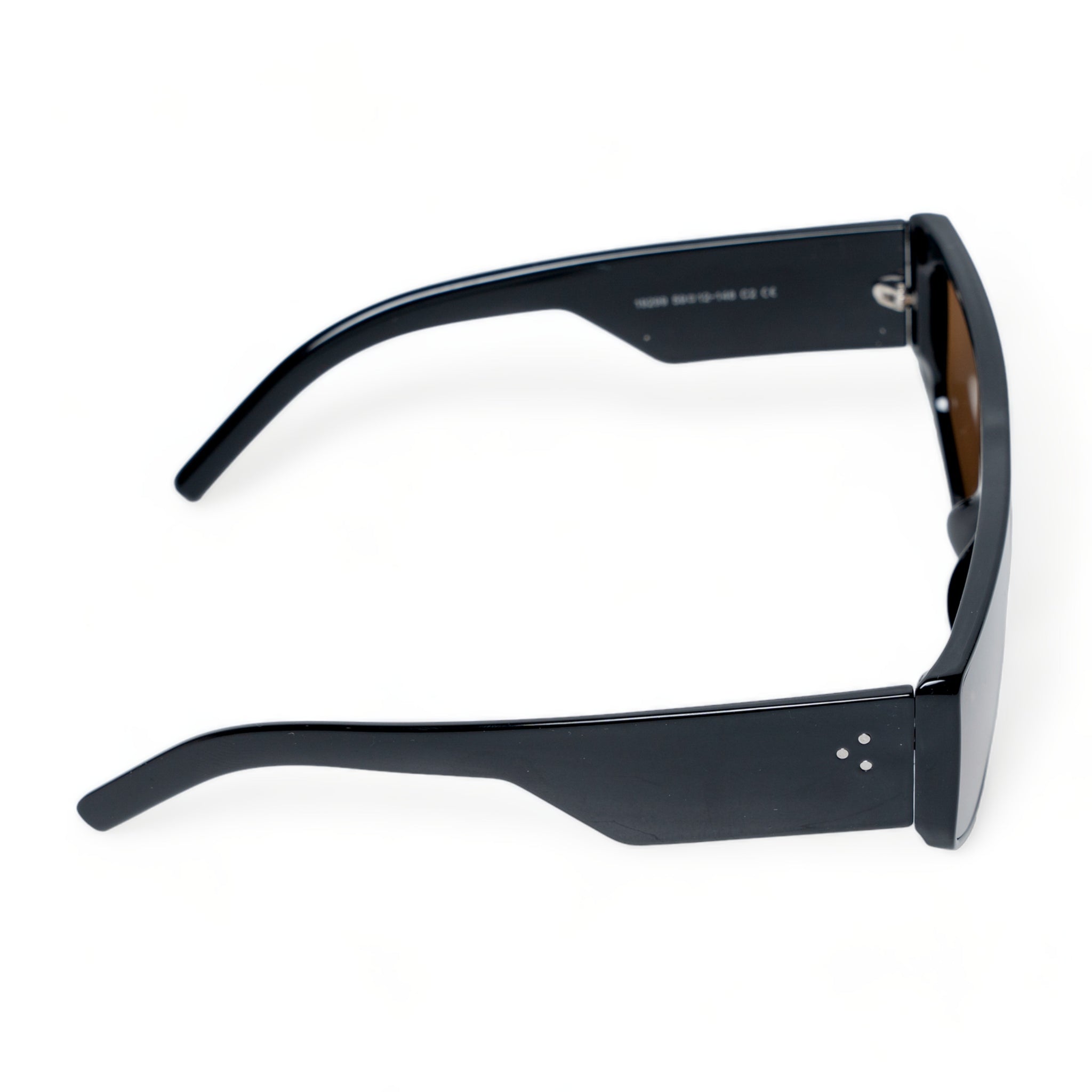 Chokore Oversized Rectangular Sunglasses (Black)