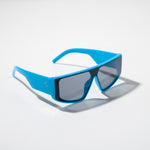 Chokore  Chokore Oversized Rectangular Sunglasses (Blue)