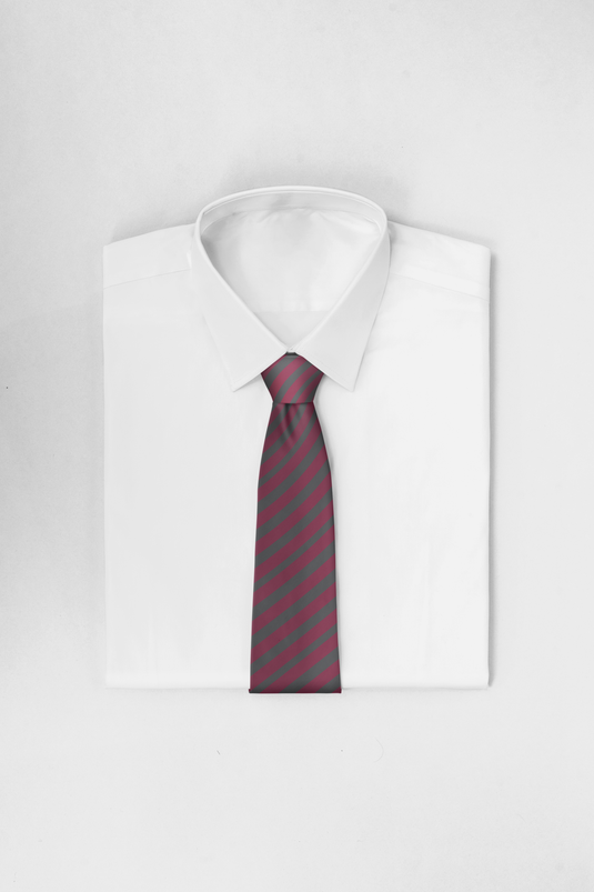 Chokore Mauve & Grey Stripes Silk Necktie - Plaids Collection