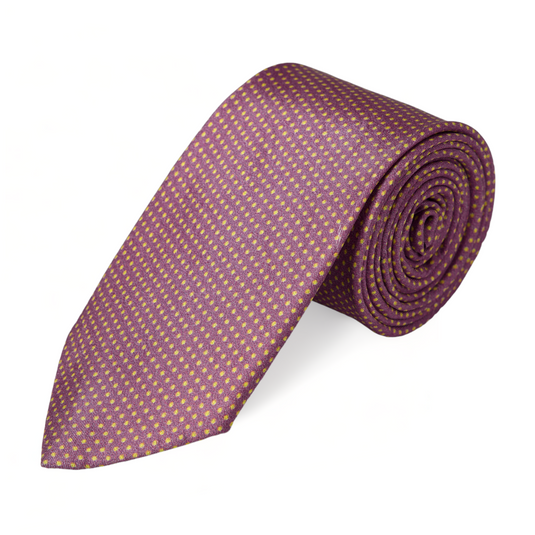 Chokore Marsala & Off-white Dots Silk Necktie