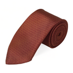 Chokore Checkered Past (Orange) - Pocket Square Chokore Orange Red Patterned Silk Necktie - Indian at Heart Range