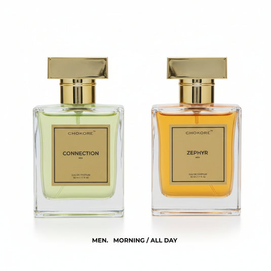 Connection . Zypher | 2 x 50ml Perfume Combo For Men | (Morning / All Day)