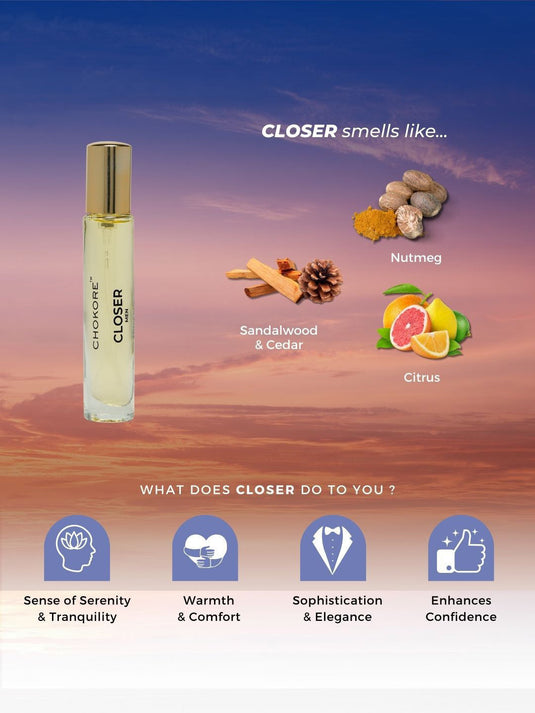 Perfume Combo Set of 5x15ml (Zephyr + Closer+ 100 Per Scent+ Oudacious + Midnight)