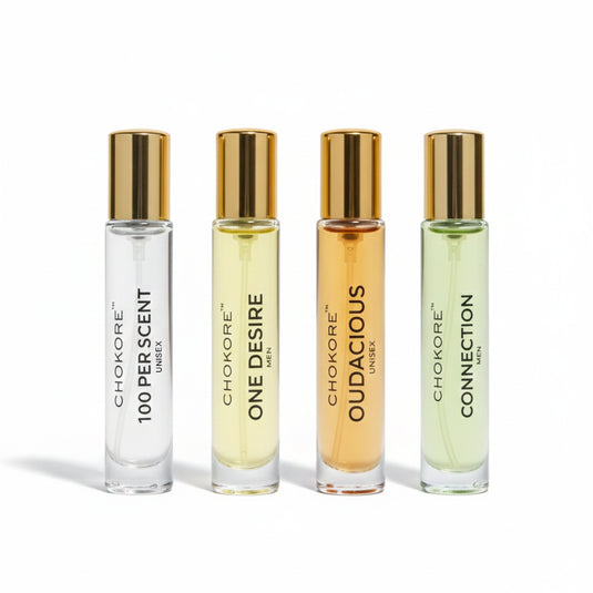 Perfume Combo Set of 4x15ml (Connection + One Desire + 100 Per Scent + Oudacious)