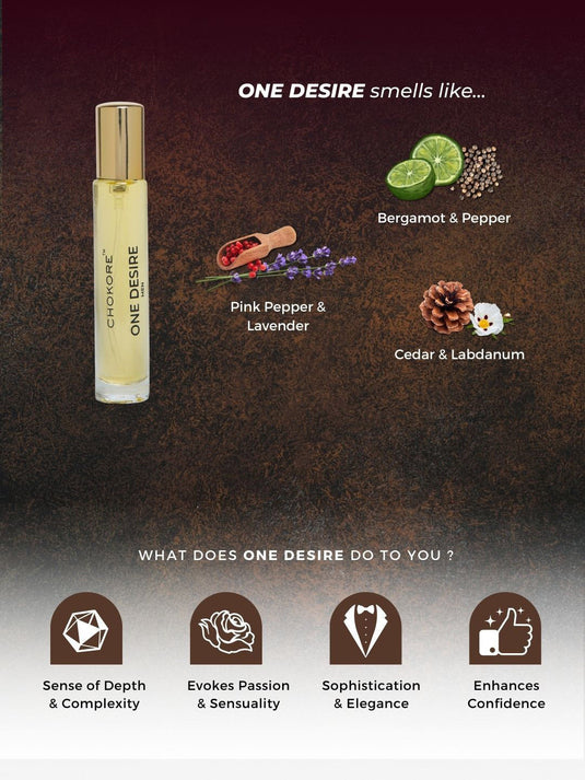 Perfume Combo Set of 4x15ml (Connection + One Desire + 100 Per Scent + Oudacious)