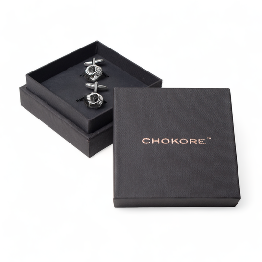 Classic Silver Knot Brass Cufflinks – Formal & Office Wear