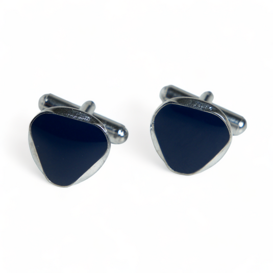Chokore Circular Triangle Cufflinks (Blue)